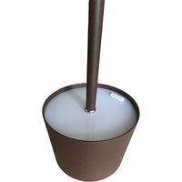 Lampada da tavolo led ricaricabile touch dimmerabile bar ristorante tonda corten prequ'