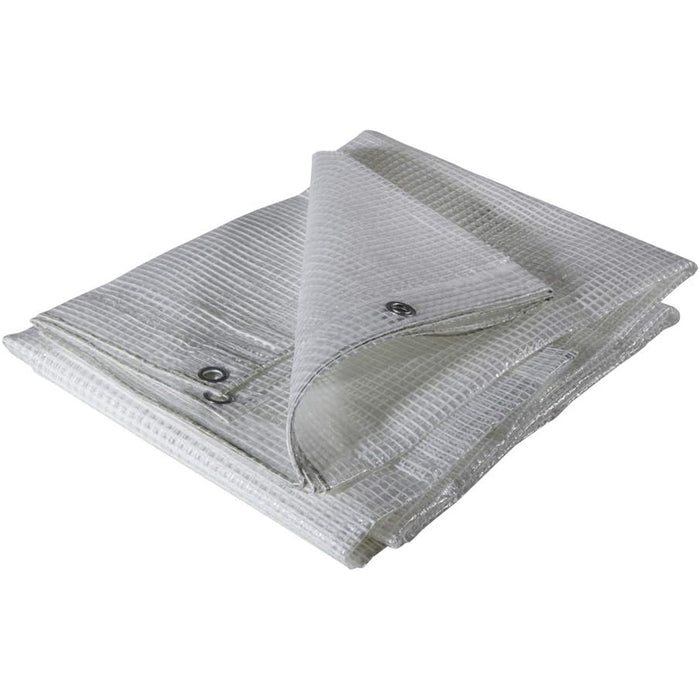 TELO TELONE OCCHIELLATO RETINATO POLIETILENE COPERTURA 150Gr 4X6m VERDELOOK 75/43