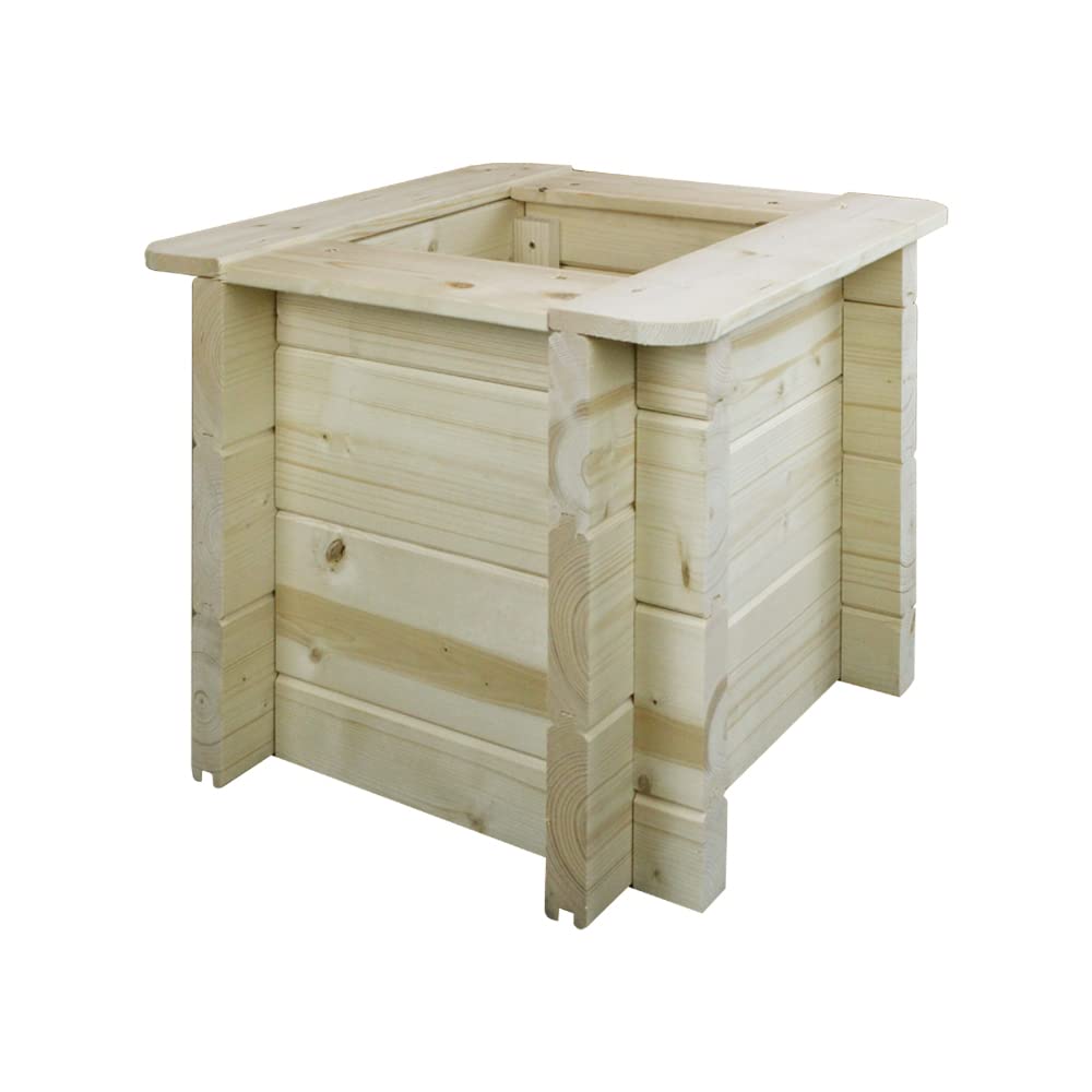 L'aiuola di giardino sopraelevata in legno - 38x38x35 cm - Timbela M610