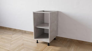 Mobile Base da 45 COMPLETO DI ANTA SPEDIZIONE IN KIT H 72 ESCLUSI PIEDINI CM L 45 CM P 55,5 CM H PIEDINI 10 CM (CEMENTO)