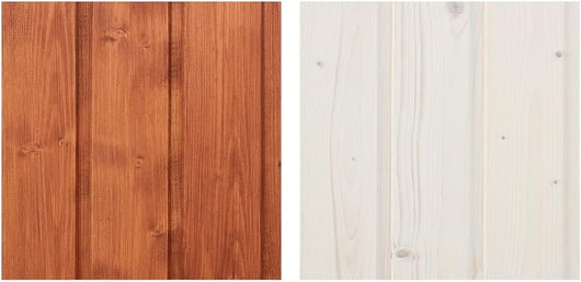 Kit di impregnanti per legno - 5 litri di colore BIANCO+ 5 litri di impregnante di colore MOGANO