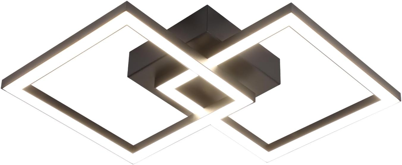 ZMH Lampada da soffitto plafoniera LED moderna 24W design elegante per camera letto corridoio