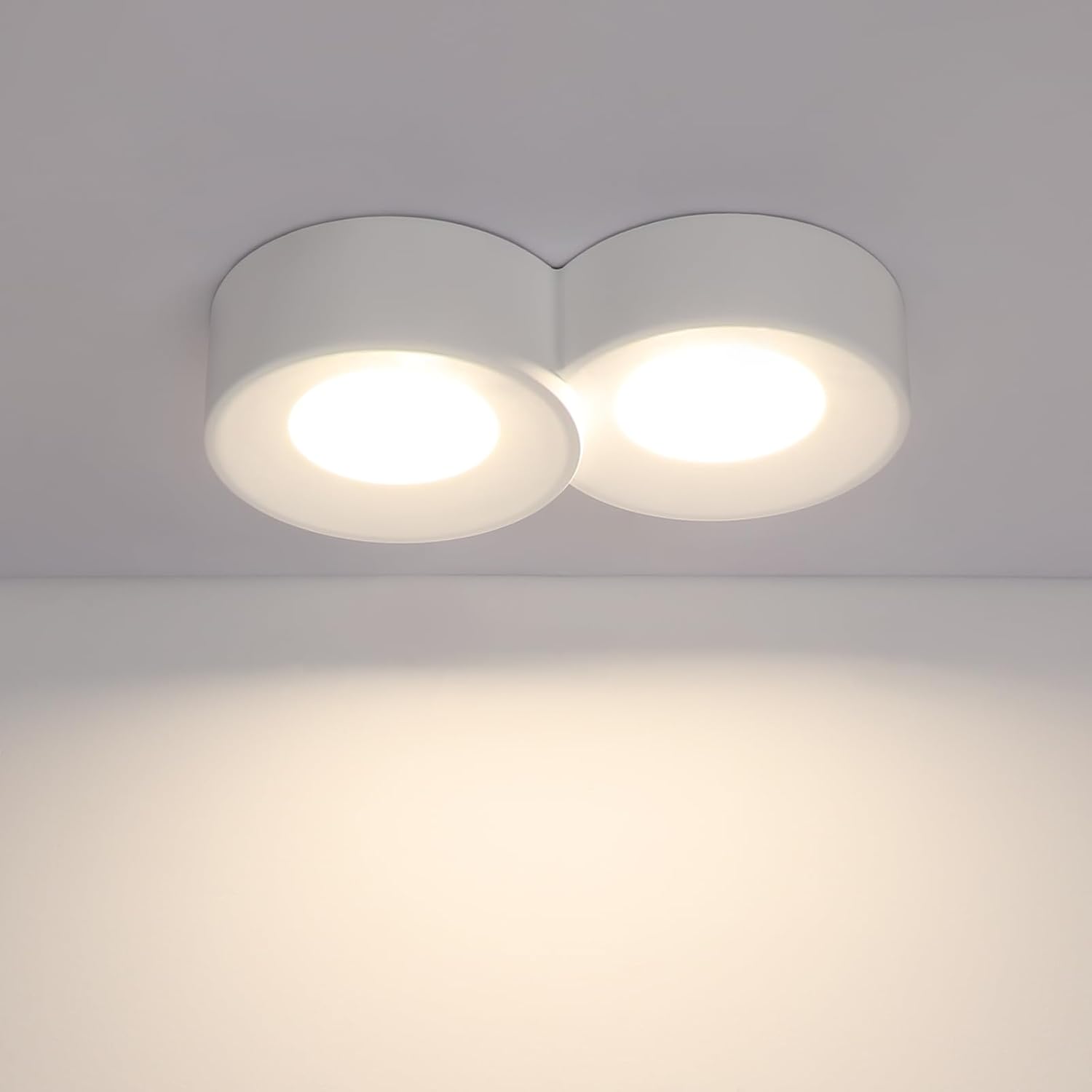 ZMH Lampada da soffitto faretto GU10 bianco moderno per cucina soggiorno