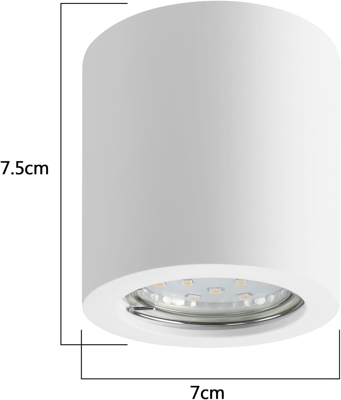 ZMH Lampada da soffitto faretto moderno GU10 bianco per cucina soggiorno