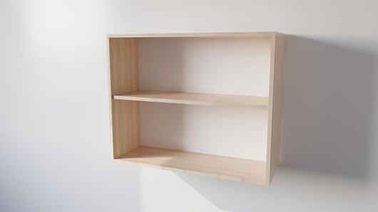 Pensile Cucina  in Legno Nobilitato Rovere, Mobile Alto con 2 Ante, Pensile Componibile Moderno Made in Italy (H72XL90XP33cm)