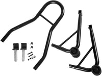 Cavalletto per Moto, Cavalletto Posteriore Moto Universale, Regolabile in Larghezza(nero)