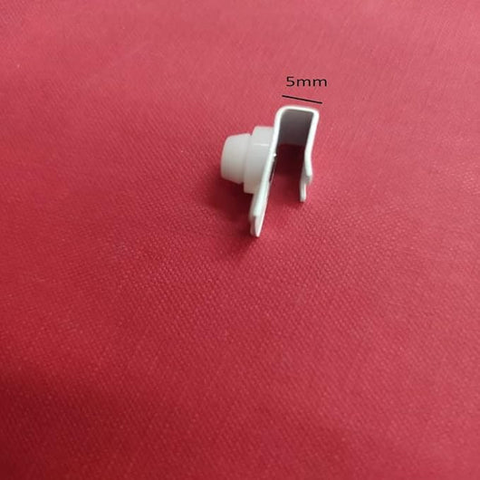 Supporto 5mm No Foro per Tende a Pacchetto, Bianco, Qualità Made in Italy