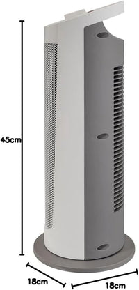 Bimar HP129 Stufetta Elettrica a Colonna, Termoventilatore PTC Elettrico 2000W a Basso Consumo, Termostato Regolabile e 2 Potenze