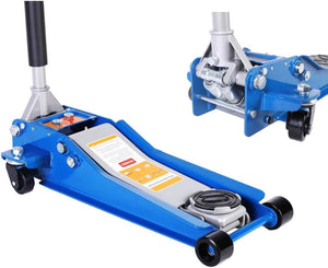 Cric Idraulico per Auto, Sollevatore Professionale 4T, Ruote Bidirezionali a Cuscinetto, Assetto super Ribassato per Veicoli, Crick per Auto con Alzata