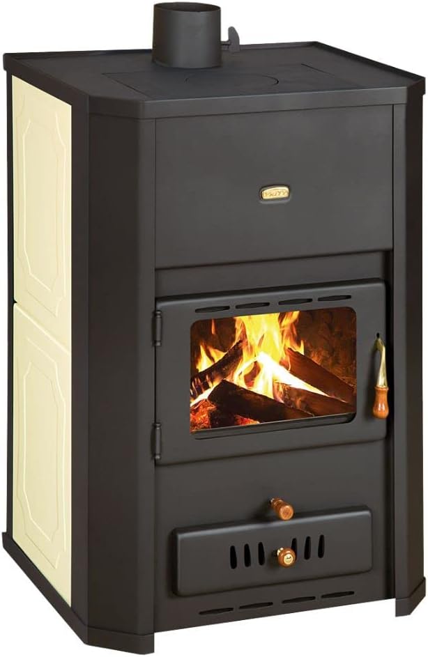 Stufa a legna per impianto di riscaldamento centralizzato Prity WD W24. 23 + 6kw Potenza di riscaldamento