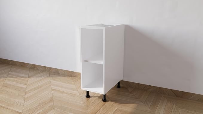 Mobile Base Da 30. Compreso Di Anta H 72 Cm L 30 Cm P 55,5 Cm Compresa Di Piedini 10 Cm colore Bianca