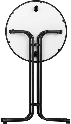 Tavolo pieghevole pieghevole per mangiare stand diametro 70 cm nero 14_0002375