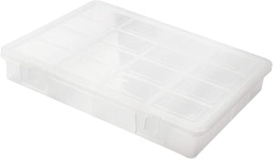 Portaminuteria trasparente con 16 scomparti