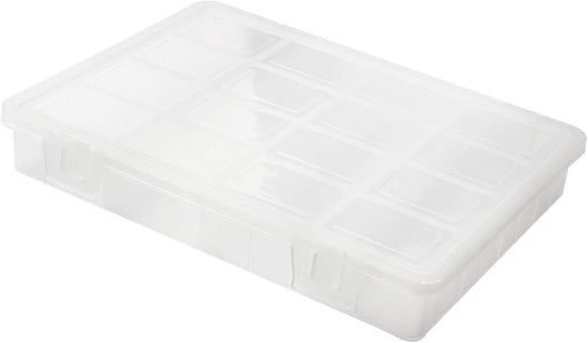 Portaminuteria trasparente con 16 scomparti