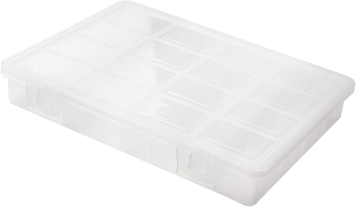 Portaminuteria trasparente con 16 scomparti