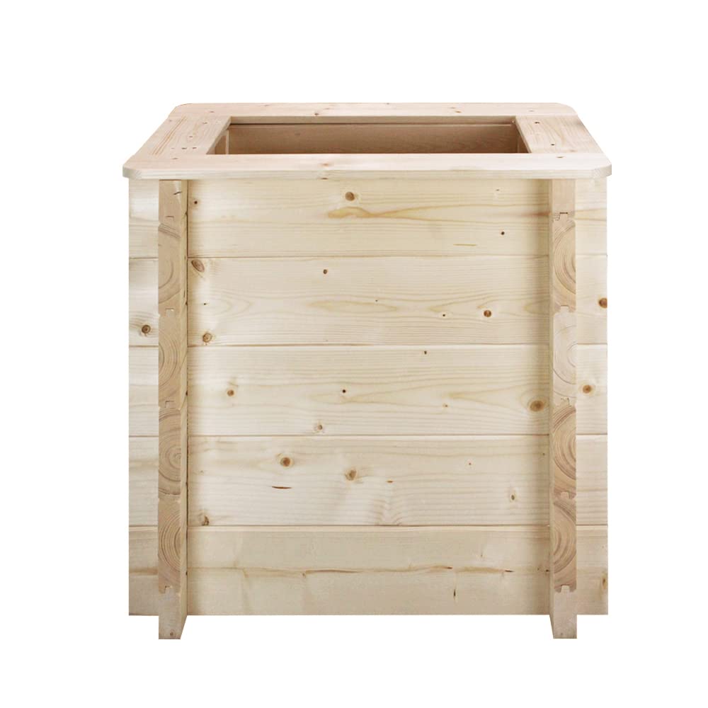 L'aiuola di giardino sopraelevata in legno - 58x38x57 cm - Timbela M611