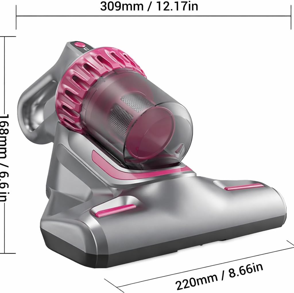 Aspirapolvere Senza Fili 4 in 1 Ricaricabile 100W, Scopa Elettrica Wireless Senza Sacco con Luce UV-C Antiacaro, Display LCD, 3 Velocità, Filtro EPA Lavabile, Autonomia 45 Min, Accessori Inclusi.
