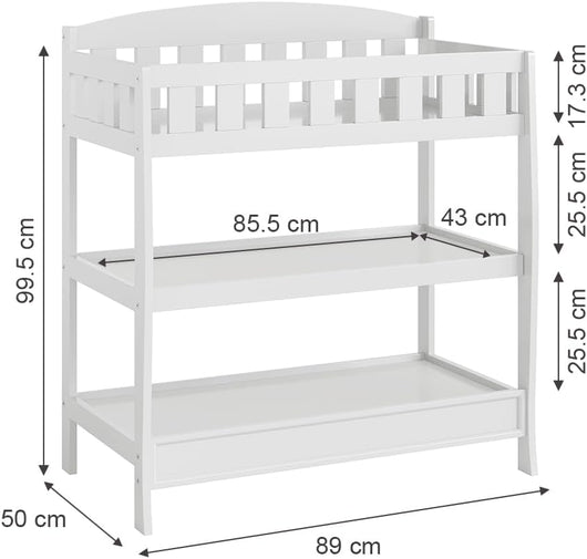 Fasciatoio Nesty, Bianco, 89 x 99.5 cm