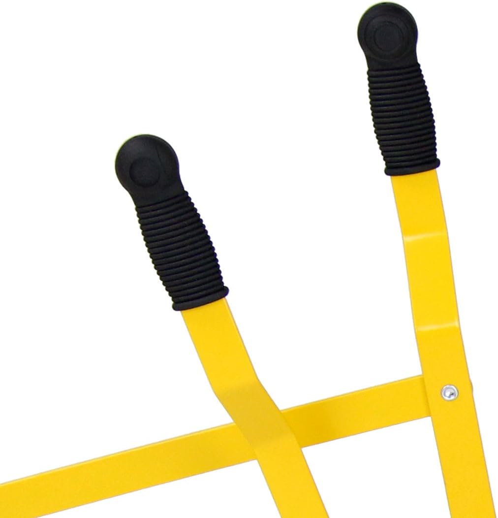 Ruspa Giocattolo Cavalcabile per Bambini, Escavatore di Sabbia Metallico per Bambini con Ruote, Rotazione di 360°, Carico 50 kg, 56x35x81 cm, Giallo (Stile 2)