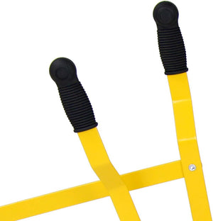 Ruspa Giocattolo Cavalcabile per Bambini, Escavatore di Sabbia Metallico per Bambini con Ruote, Rotazione di 360°, Carico 50 kg, 56x35x81 cm, Giallo (Stile 2)