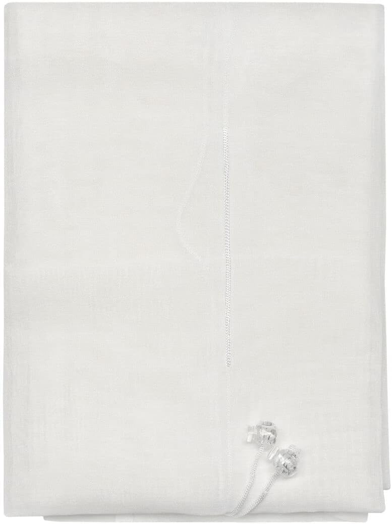 Tende Pacchetto Coppia Regolabili 60x240 cm Finestra Porta Interno Tessuto Casa Bianco