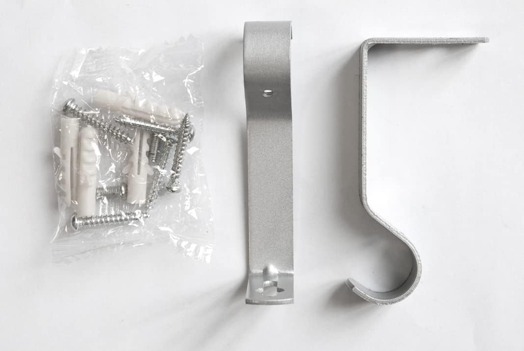 Bastone Tenda Ferro Estendibile 120-210 Asta Anelli Scorritenda Moderno Grigio