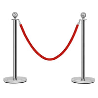 4 x Colonnine Segnapercorso Transenna Eliminacode Separacode, Paletti di Delimitazione per Hotel Ristorante Cinema