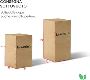 Materasso piazza e mezza memory 120x190 alto 20 cm antiacaro e antibatterico Farmarelax