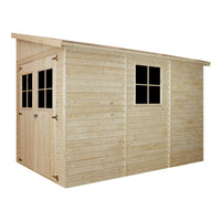 Casa da giardino in legno (con parete laterale) - 6,09 m?² - TIMBELA M339A+M339G