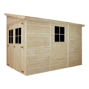 Casa da giardino in legno (con parete laterale) - 6,09 m?² - TIMBELA M339A+M339G