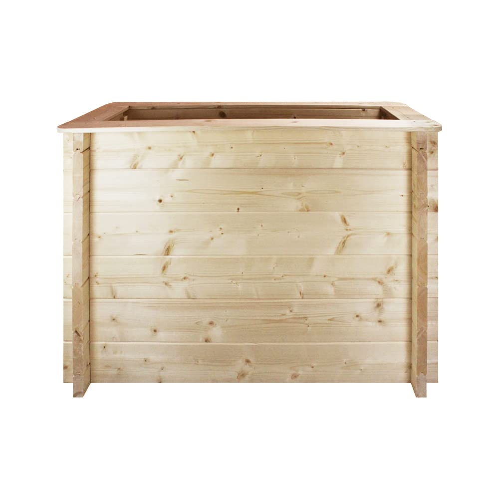 L'aiuola di giardino sopraelevata in legno - 100x38x69 cm - Timbela M613