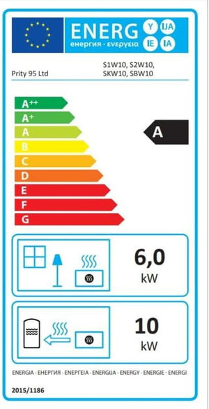 Stufa a legna per impianto di riscaldamento centralizzato. Peccato S2W10. 10 + 5kw Potenza di riscaldamento