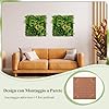 Pannelli da Parete per Piante Artificiali 50 x 50 cm, 2 Pezzi Finti Piatti per Piante con Foglie da Interno ed Esterno, Decorazioni da Pareti, Balconi, Giardini e Matrimoni (Stile 2)