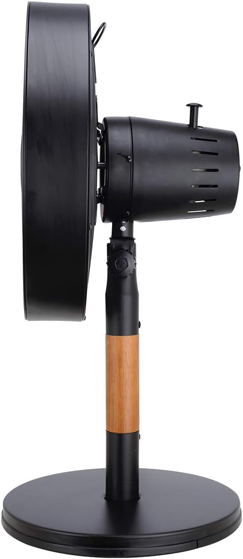 Bimar Ventilatore Tavolo VTM310 30cm Metallo Stelo Legno Design Retrò 3 Velocità Inclinazione