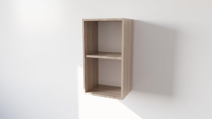 Pensile Cucina in Legno Nobilitato Olmo Mobile Alto con 1 Anta, Pensile Componibile Moderno Made in Italy (H60XL40XP32cm)