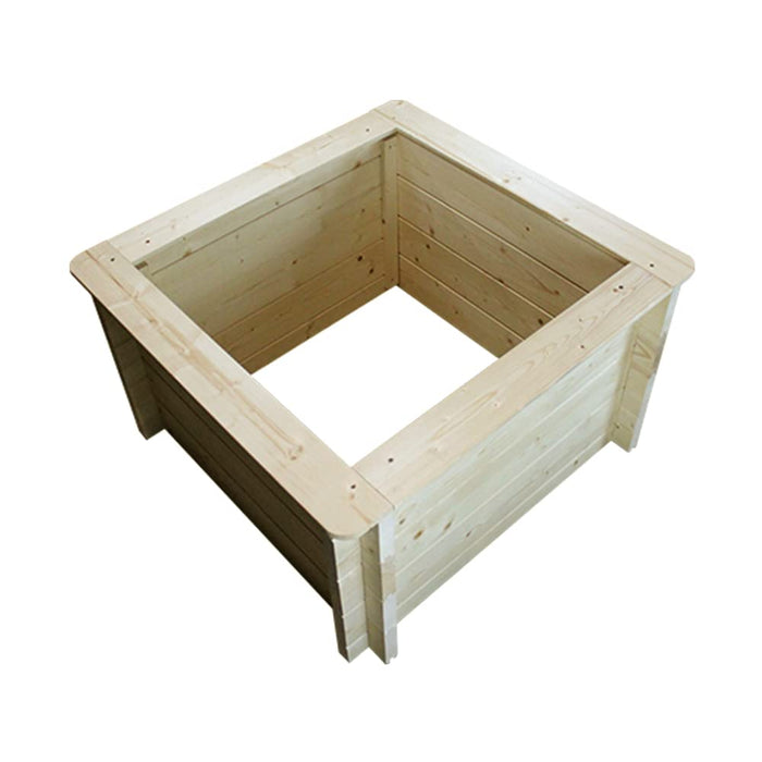 L?aiuola di giardino sopraelevata in legno - 78x78x46 cm - Timbela M620