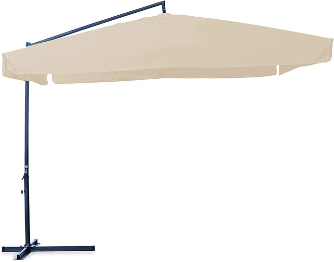 Ombrellone quadro con braccio laterale 3x3 m ecru O850007/E