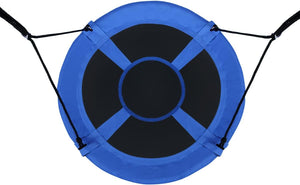 Altalena da Giardino a Nido, Altalena da Giardino per Bambini, con Telaio in Metallo, Regolabile in Altezza: 100-160 cm, Carico Fino a 150 kg (Blu)