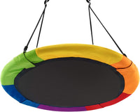 Altalena da Giardino a Nido, Altalena da Giardino per Bambini Con Telaio in Metallo, Regolabile in Altezza: 100-180 cm, Capacità di Carico 150 kg, Con Kit Sospensione (Colorato)