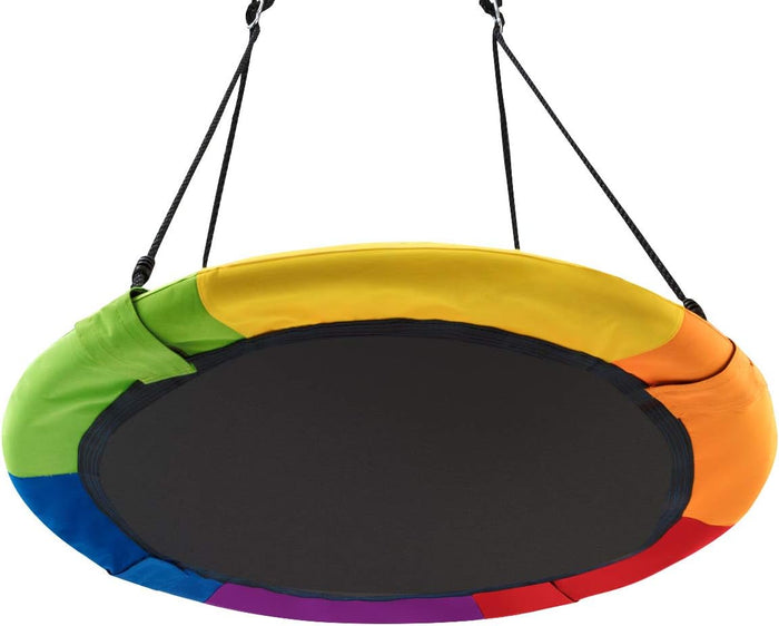 Altalena da Giardino a Nido, Altalena da Giardino per Bambini Con Telaio in Metallo, Regolabile in Altezza: 100-180 cm, Capacità di Carico 150 kg, Con Kit Sospensione (Colorato)