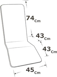 Cuscino Sdraio Poltrona Morbido A Righe Copri Lettino Prendisole Pieghevole Made In Italy Verde