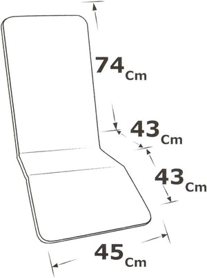 Cuscino Sdraio Poltrona Morbido A Righe Copri Lettino Prendisole Pieghevole Made In Italy Verde