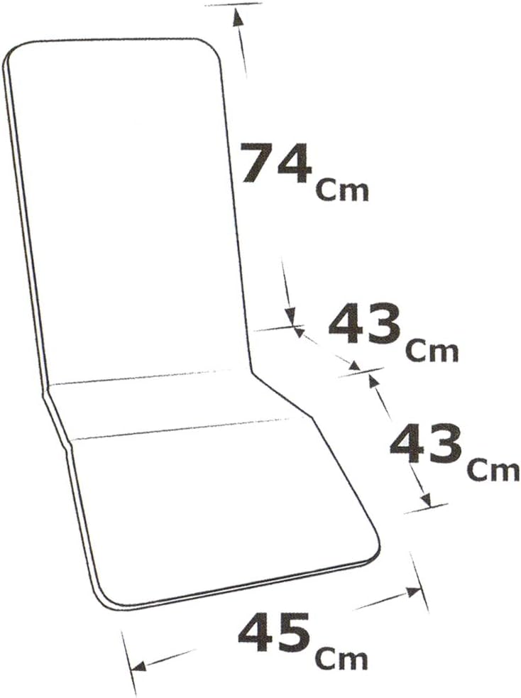 Cuscino Sdraio Poltrona Morbido Girasoli Copri Lettino Relax Pieghevole Made In Italy Bianco