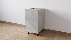 Mobile Base da 45 COMPLETO DI ANTA SPEDIZIONE IN KIT H 72 ESCLUSI PIEDINI CM L 45 CM P 55,5 CM H PIEDINI 10 CM (CEMENTO)