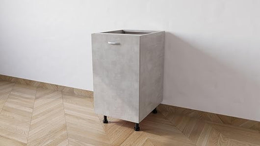 Mobile Base da 45 COMPLETO DI ANTA SPEDIZIONE IN KIT H 72 ESCLUSI PIEDINI CM L 45 CM P 55,5 CM H PIEDINI 10 CM (CEMENTO)