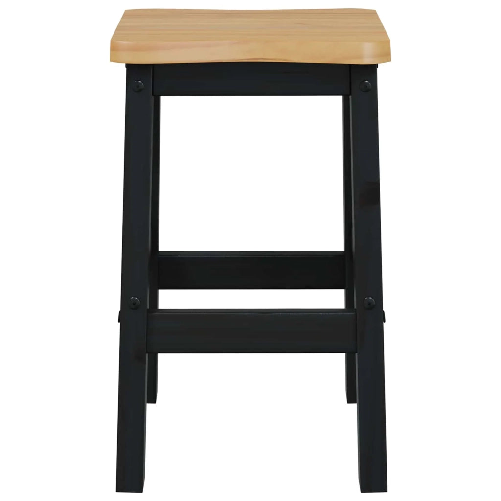 VidaXL Sgabello da Bar Alto EKAI 2 pcs Nero 40 x 29 x 63 cm 42037015