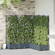 Vaso da giardino 5 pcs Grigio Chiaro 120 x 120 x 125,5 cm 42002888