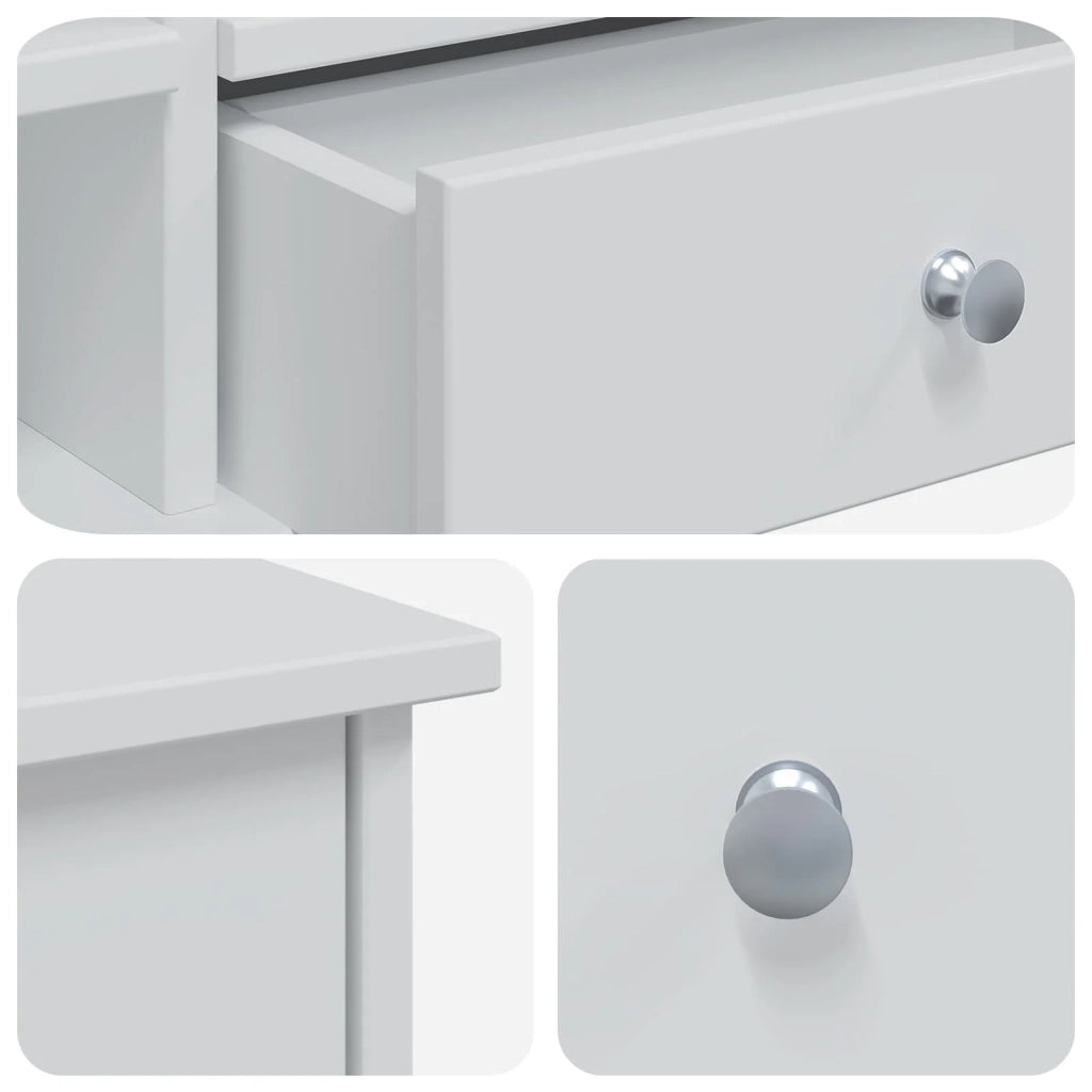Set Tavolo da Trucco FAUSKE 2 pcs Bianco 100 x 50 x 103,5 cm 3438574