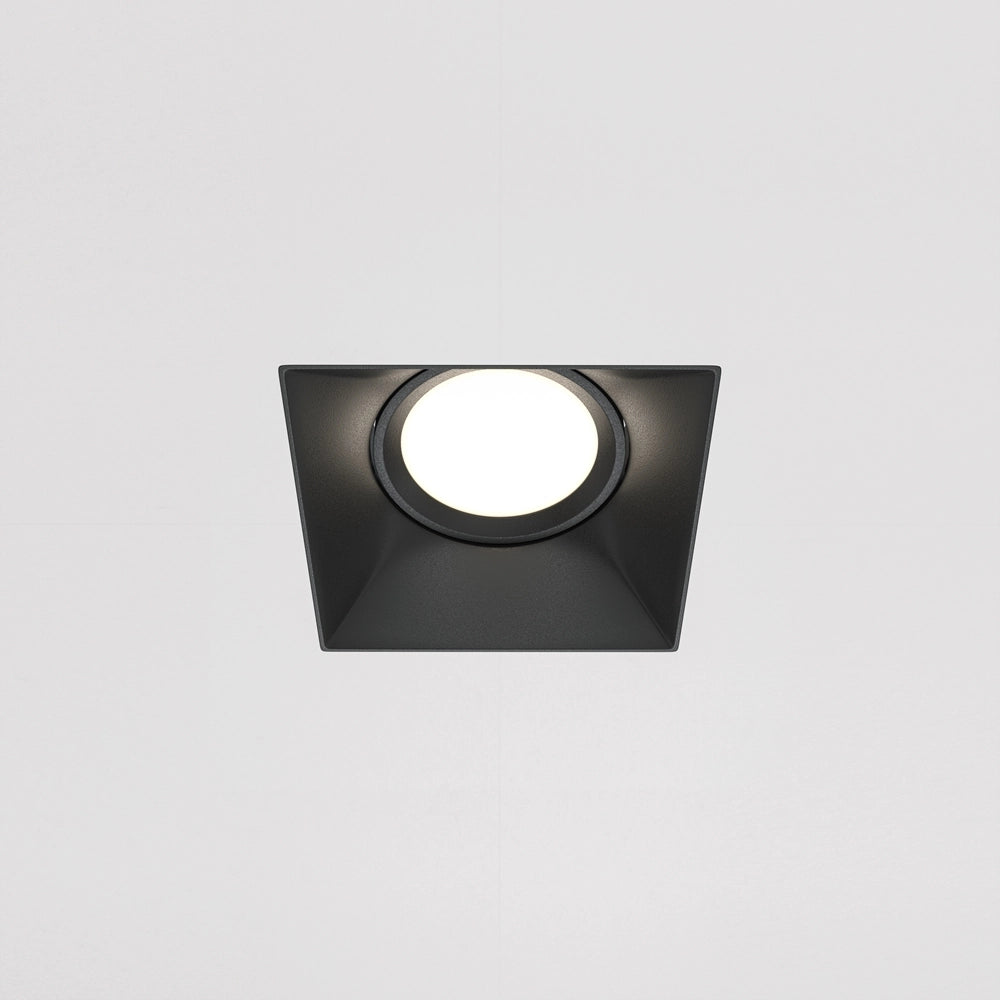 Maytoni DOT faretto incasso quadrato nero GU10 alluminio