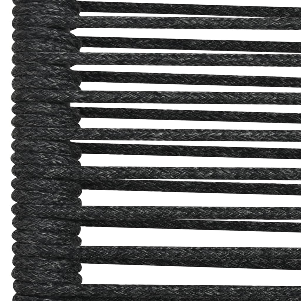 Mobili da pranzo per esterni 5 pezzi corda di cotone e acciaio nero 02_0014654